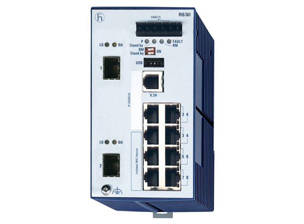 OpenRail RS30 8xTX 2x GIGA (SFP+SFP) 0-60°C 9,6-60VDC Professional